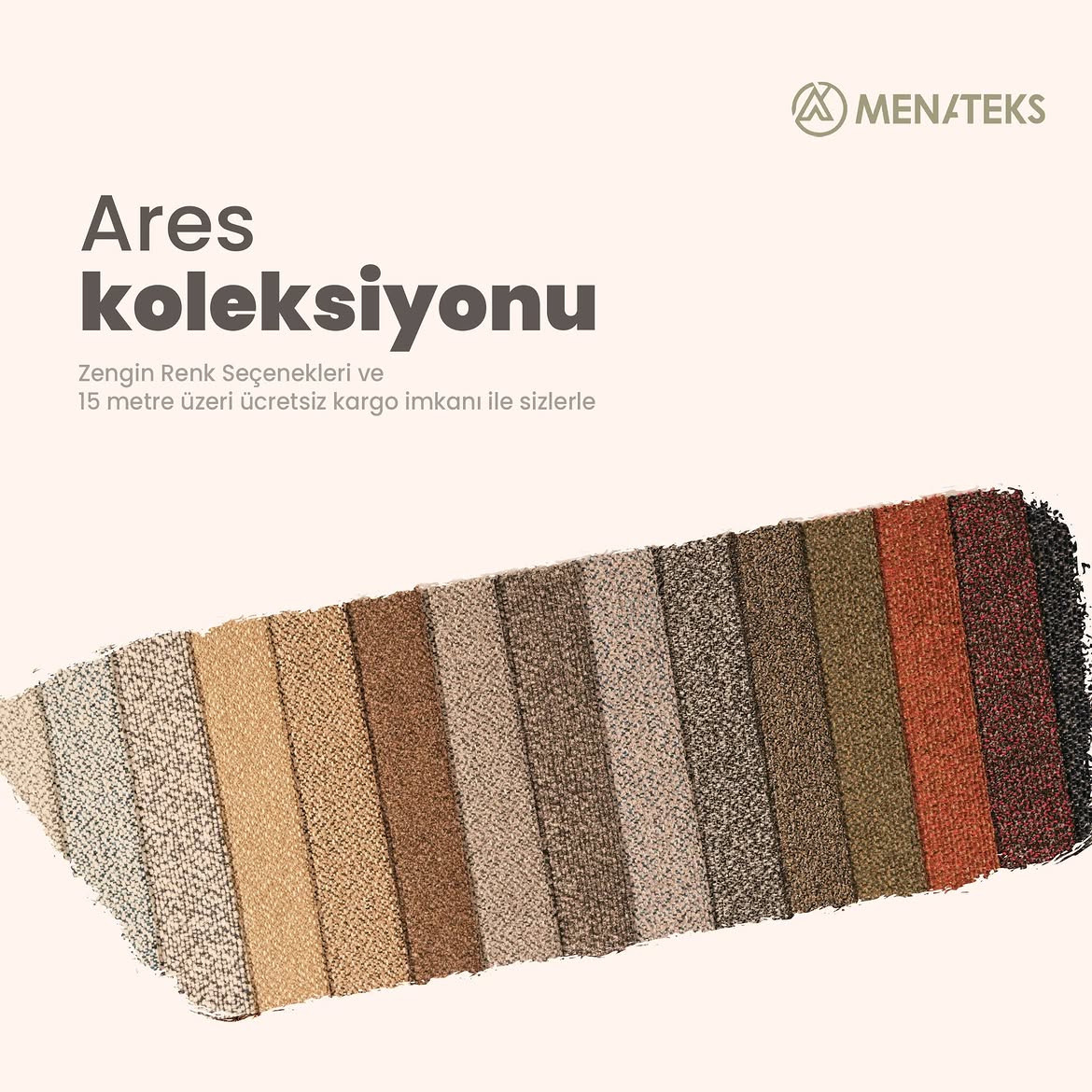 Ares serisi kumaş kartelası