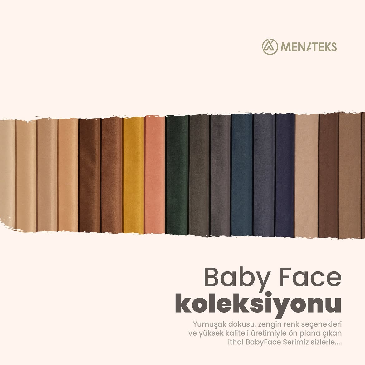 Baby Face serisi kumaş kartelası