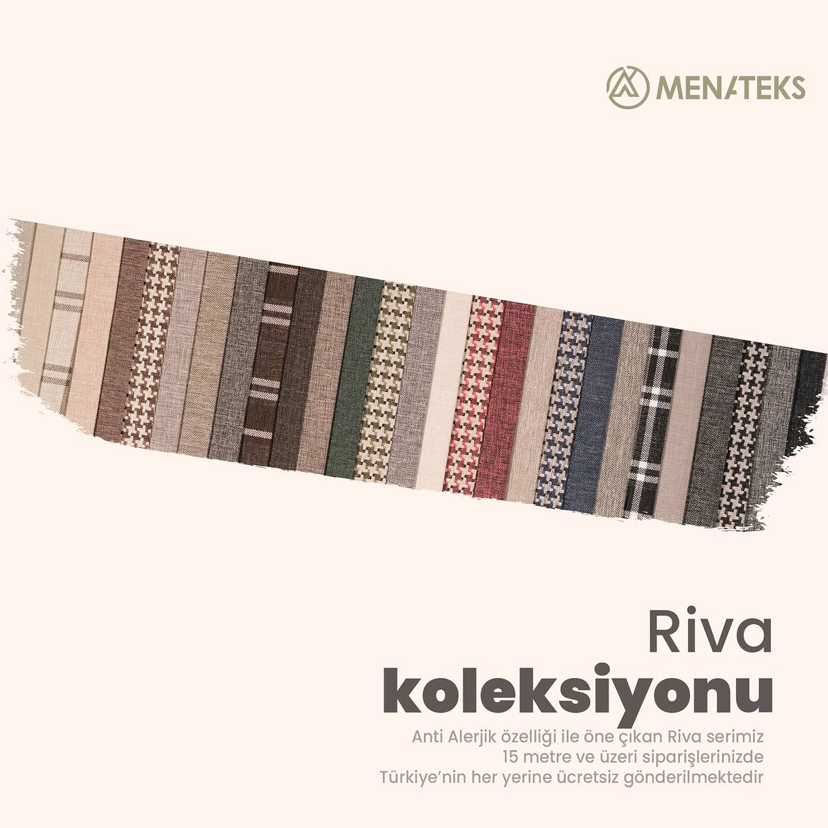 Riva serisi kumaş kartelası